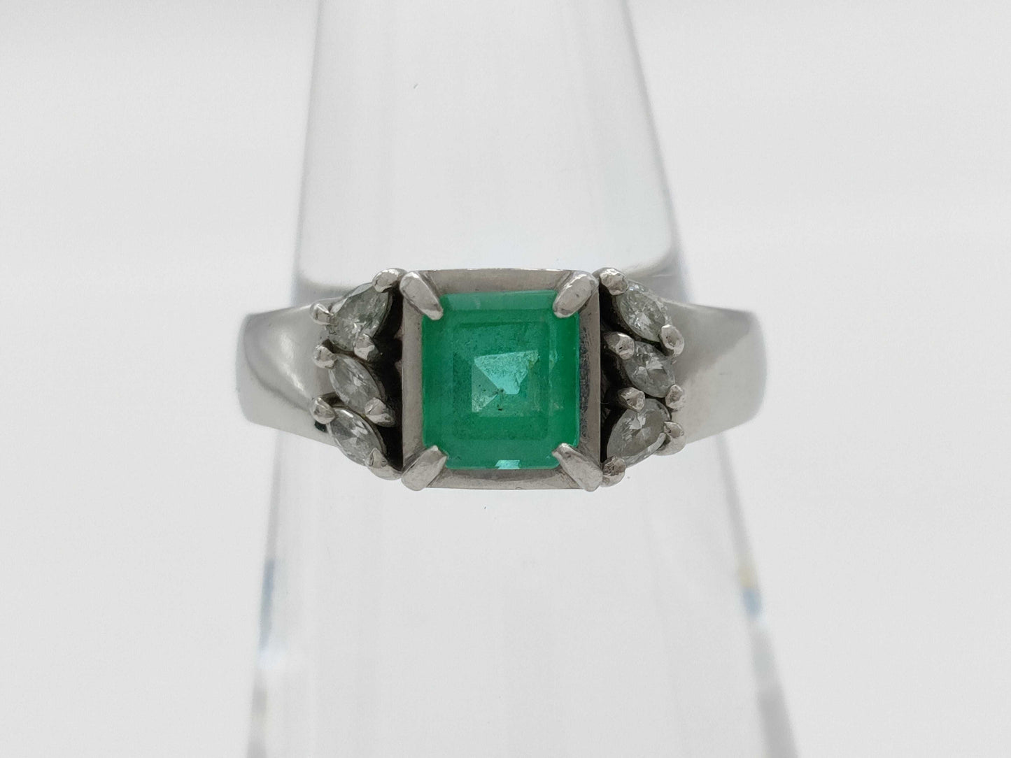E0.77ct D0.165ct PT900 8.2g Ring 