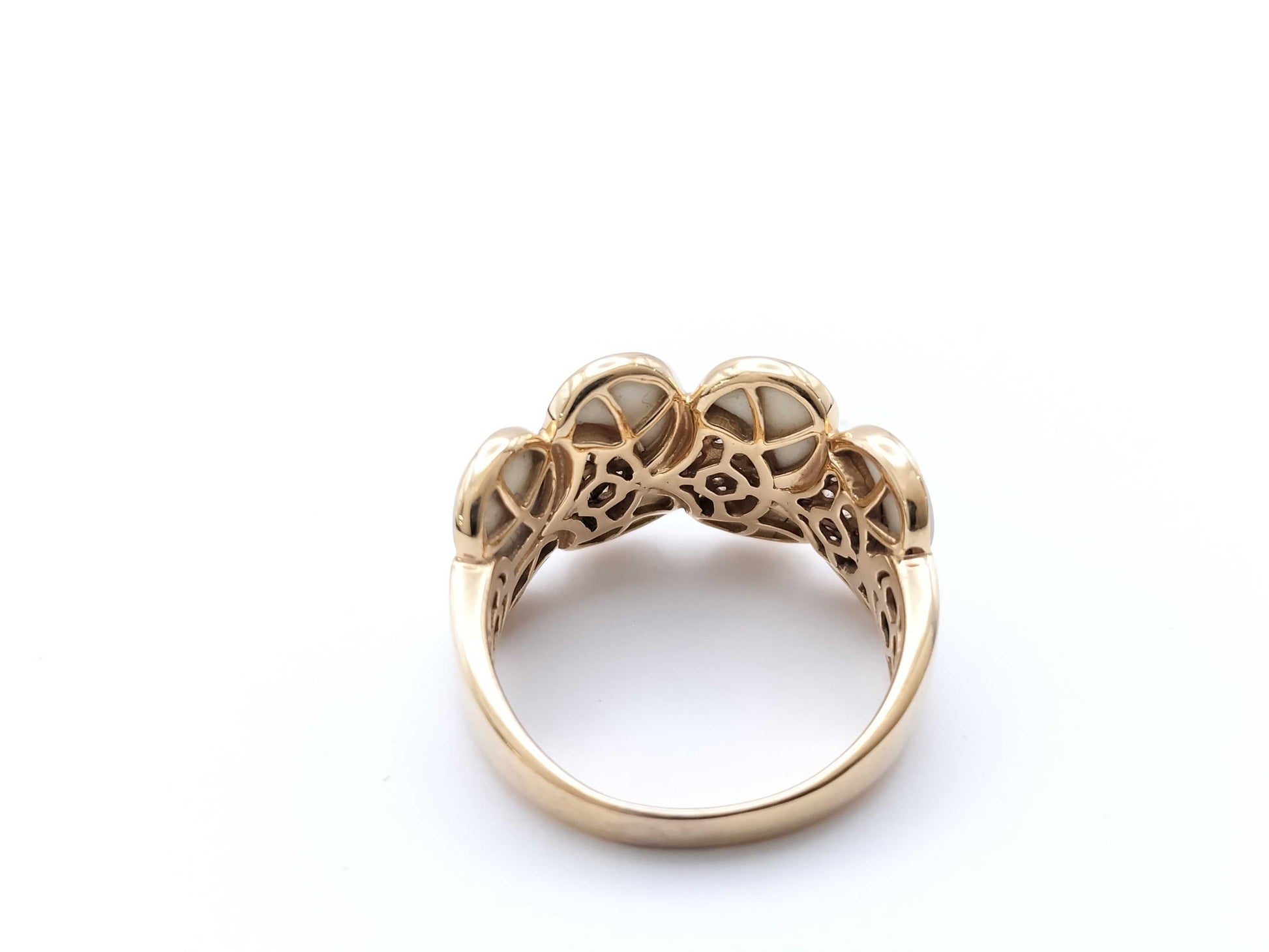 Colored Stone D0.50ct K18 7.0g Ring 