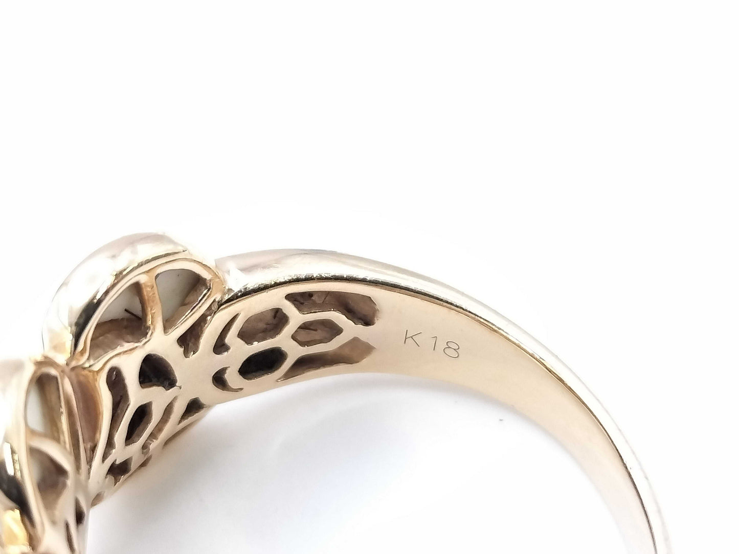 Colored Stone D0.50ct K18 7.0g Ring 