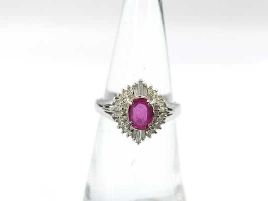 R0.71ct D0.35ct PT900 5.9g Ring 