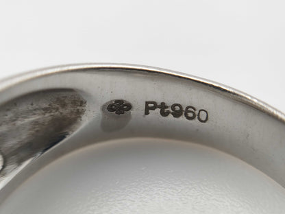 D0.35ct PT960 8.4g Ring 