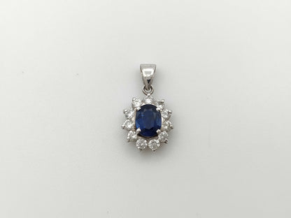 S0.89ct D0.59ct PT900 2.4g Pendant Top 