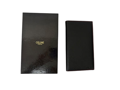 CELINE Black Leather Cover Notebook Cover