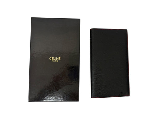 CELINE Black Leather Cover Notebook Cover