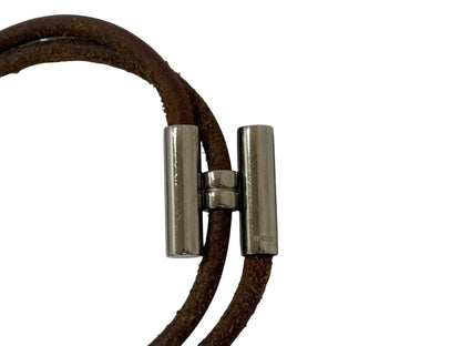 HERMES Leather Bracelet Bracelet/Bangle