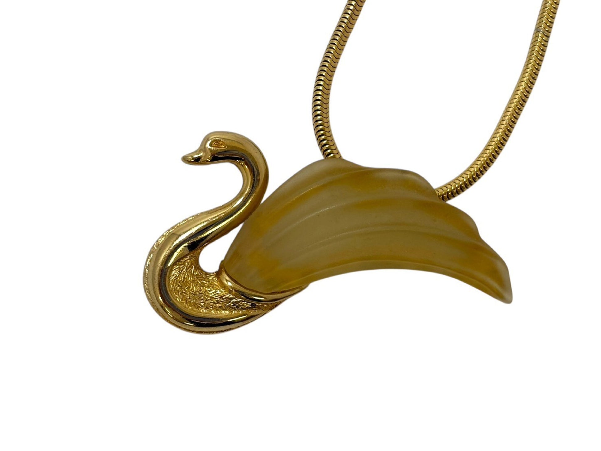 Dior Swan Motif Necklace Necklace