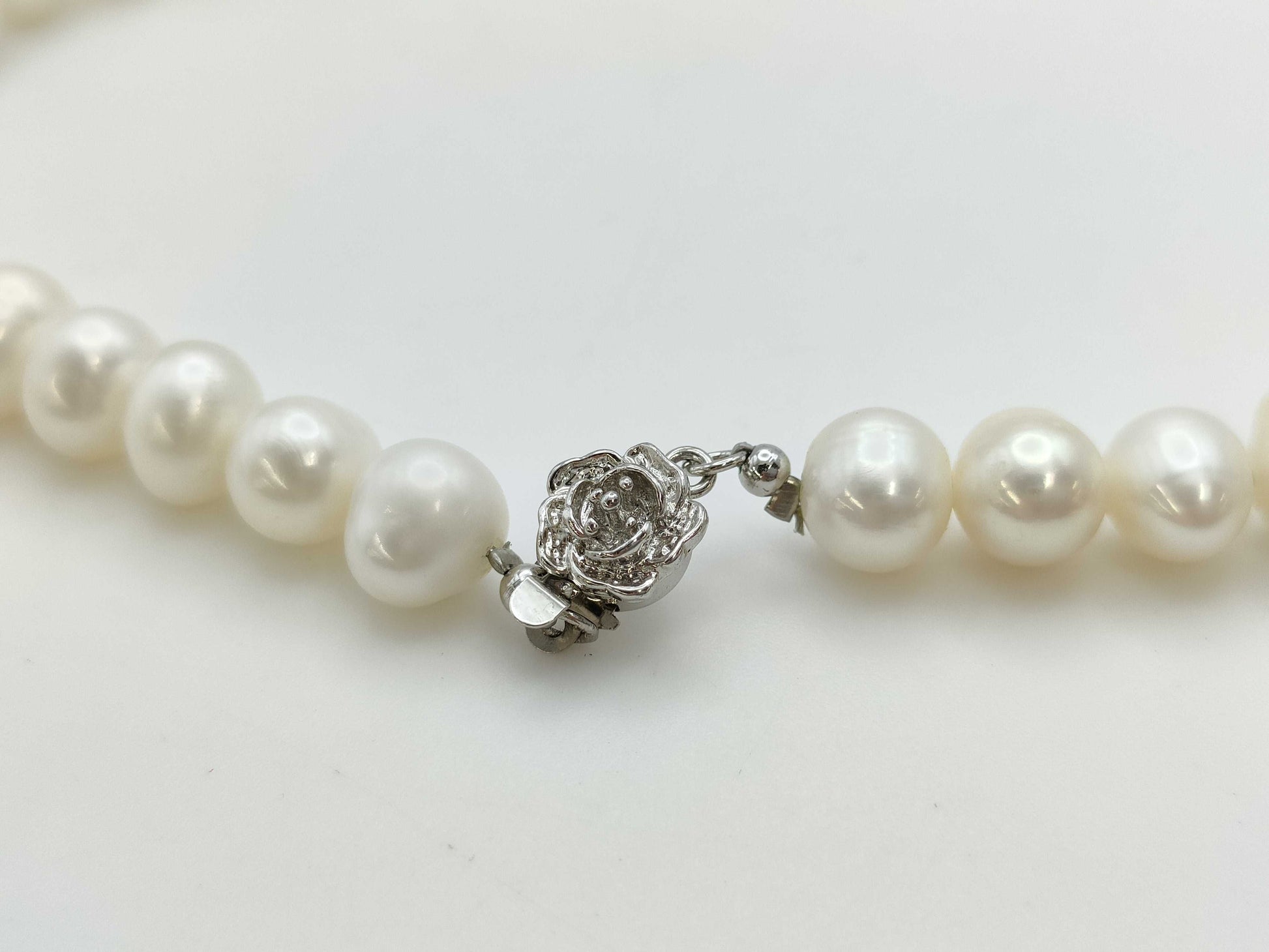 Semi-round pearl diameter approx. 8.5-10.4mm METAL 53.9g Necklace 