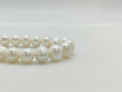 Semi-round pearl diameter approx. 8.5-10.4mm METAL 53.9g Necklace 