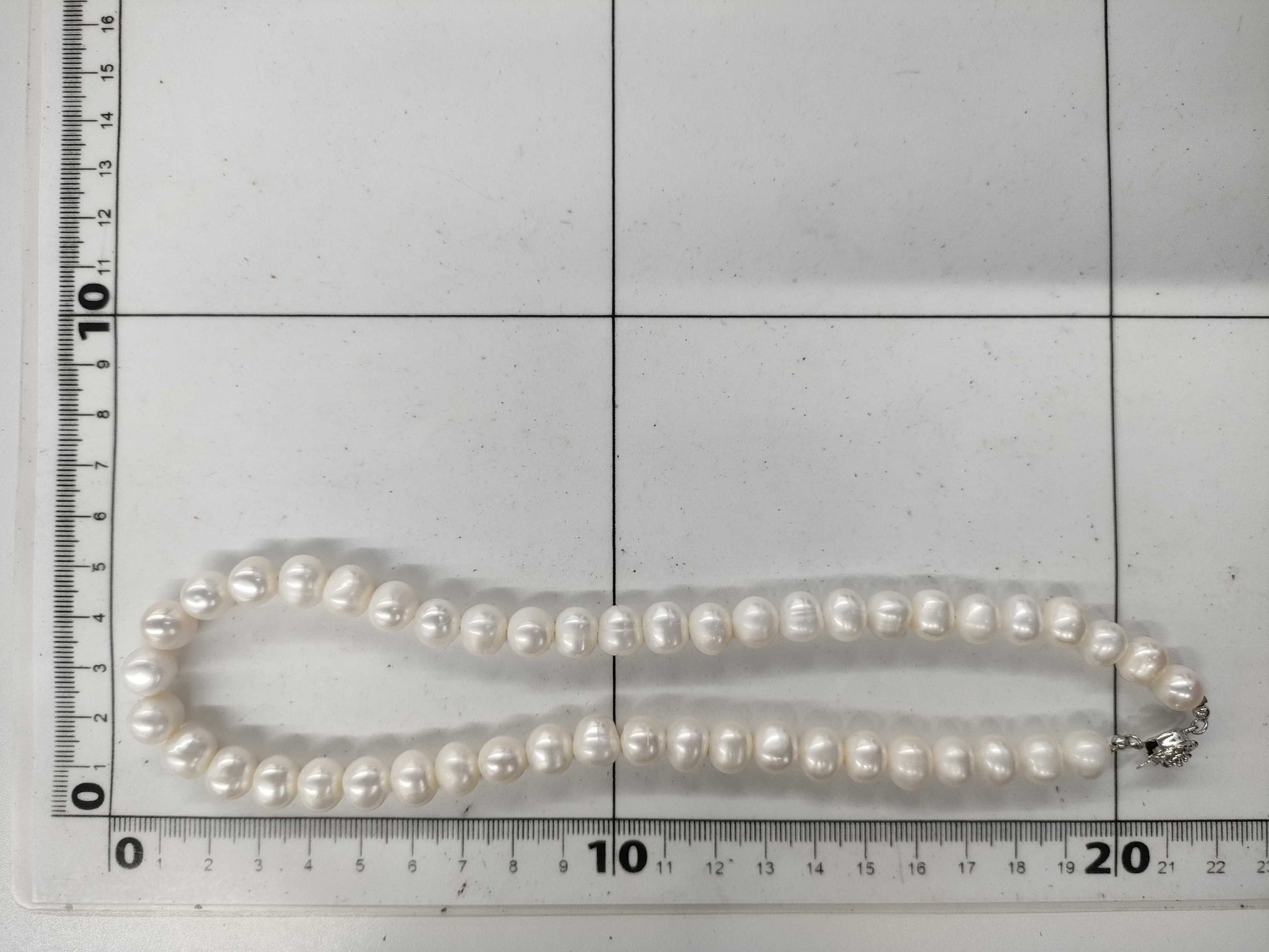 Semi-round pearl diameter approx. 8.5-10.4mm METAL 53.9g Necklace 