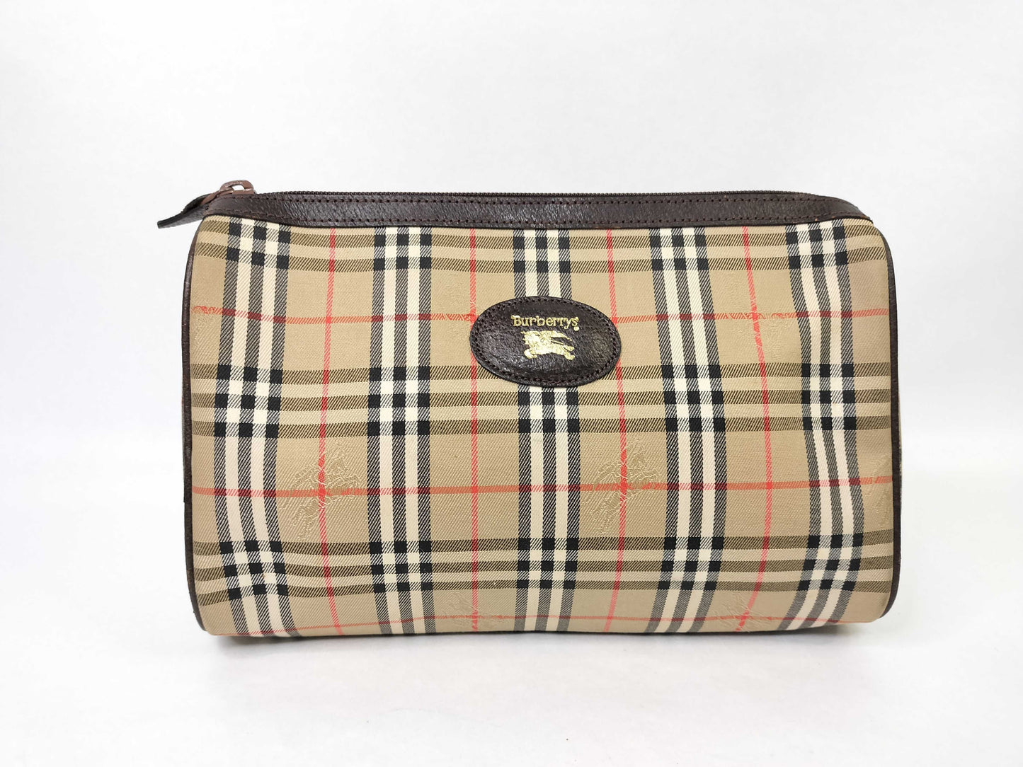 Burberry Nova Check Shadow Horse Clutch Bag/Second Bag