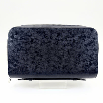 LOUIS VUITTON LOUIS VUITTON Taiga Zippy XL Blue 2018 Wallet SV Hardware Wallet Wallet