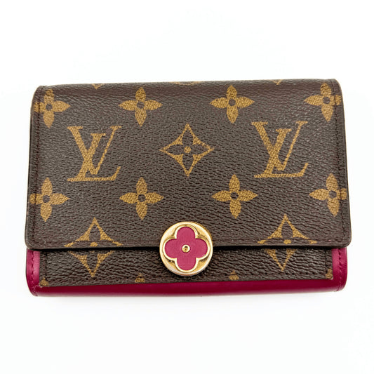 LOUIS VUITTON LOUIS VUITTON Monogram Portefeuille Flor Compact M64588 Wallet Bi-Fold Wallet Wallet