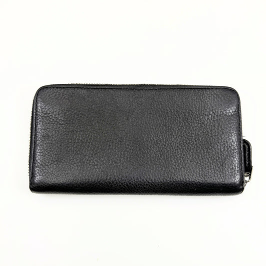 COACH COACH With Studs Script Accordion Round Zipper F88904 Long Wallet Wallet