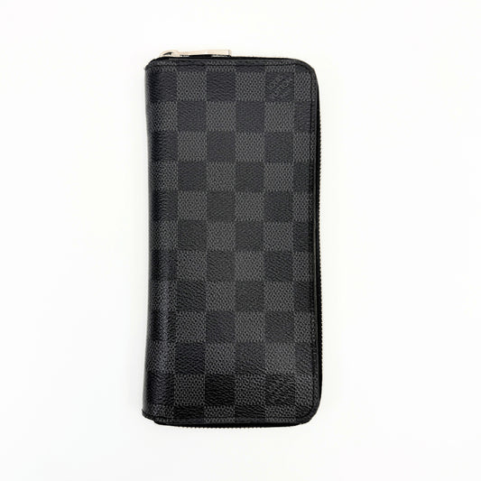 LOUIS VUITTON LOUIS VUITTON Louis Vuitton Damier Graffit Zippy Vertical N63095 Wallet Wallet