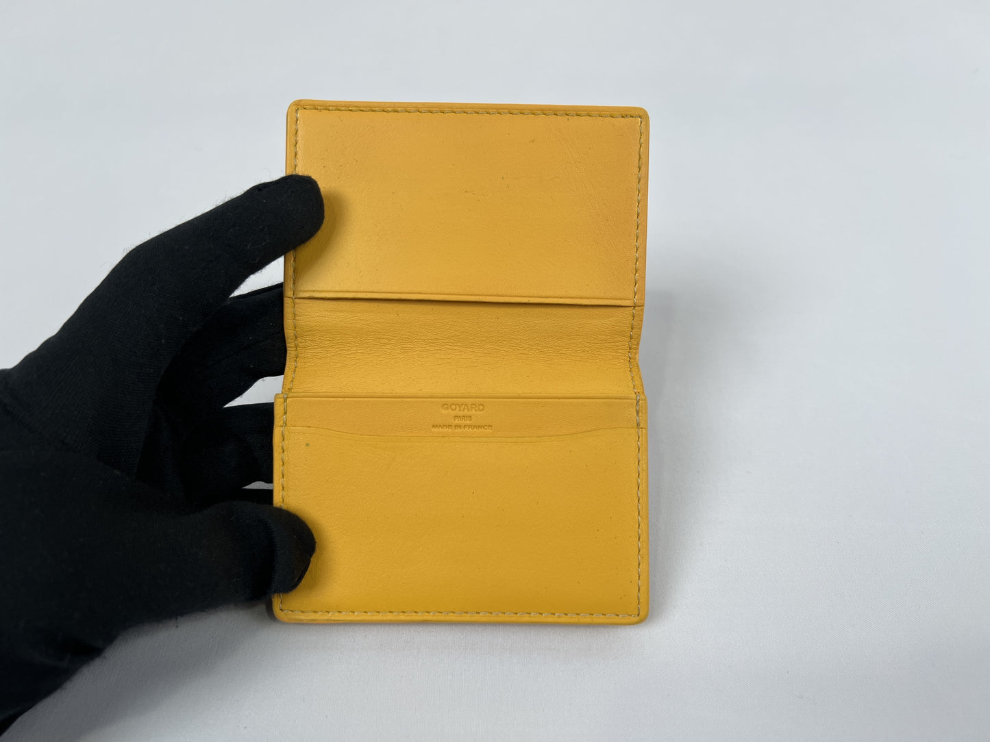 GOYARD Marserve Yellow Card Case Card Case, Pass Case, Business Card Holder