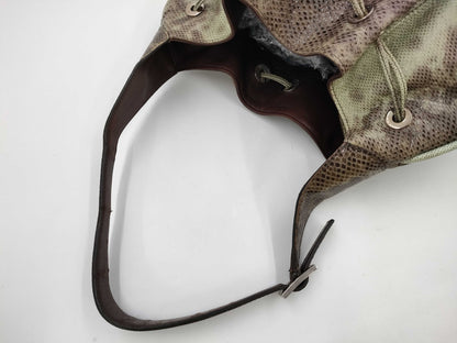GUCCI GUCCI Gucci Python 001 4030 One Shoulder Hobo Bag