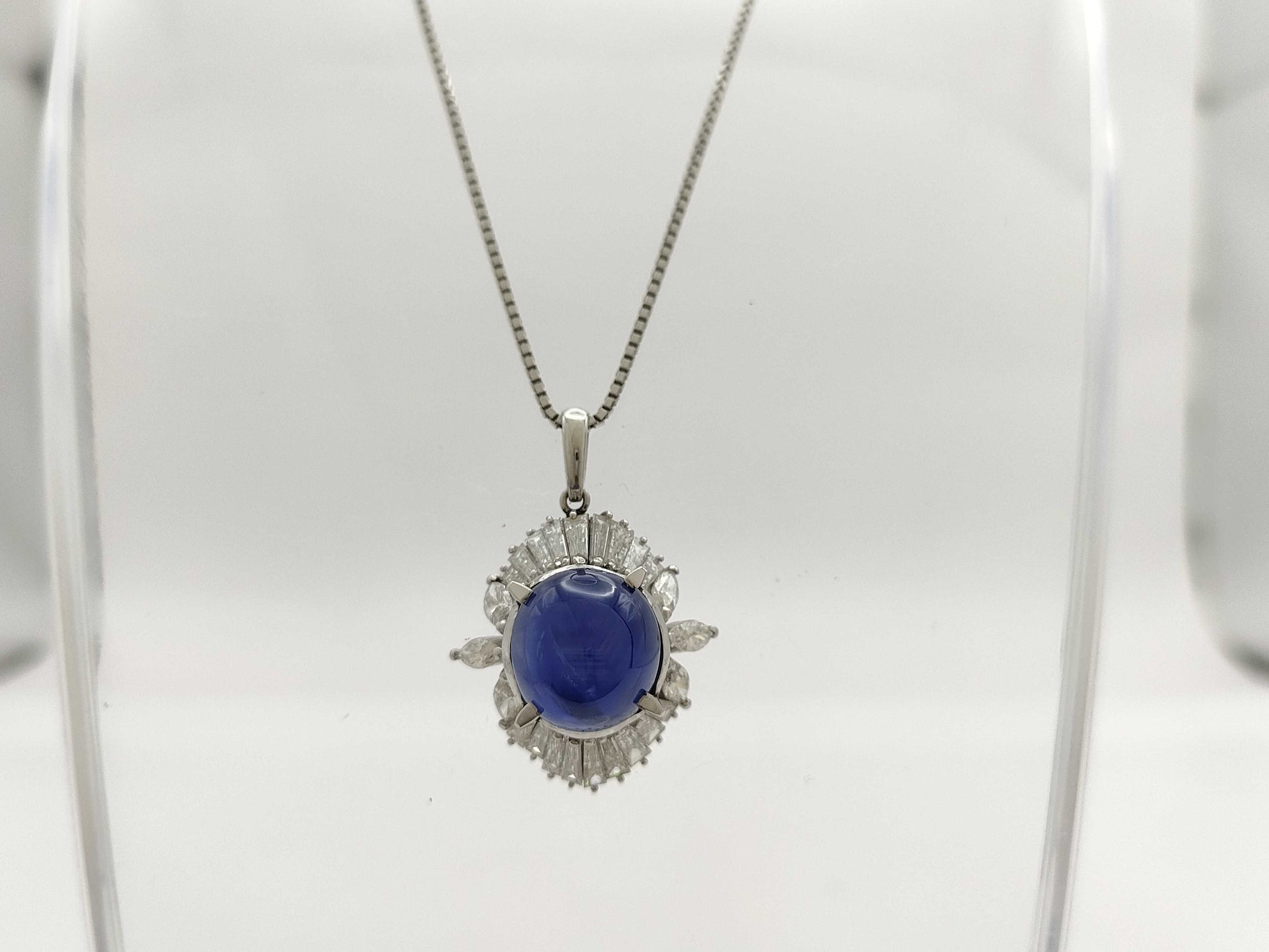 SS15.40ct D2.76ct PT950/850 16.3g Necklace 