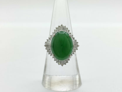 Jade D1.75ct PT900 12.7g Ring 