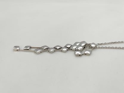 CHANEL Matlasse WG 750 15.8g Necklace