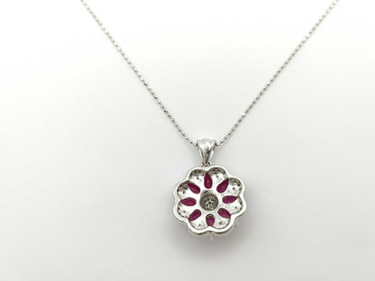 R2.25ct D0.3ct K18WG 6.5g Necklace
