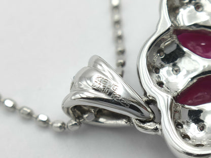 R2.25ct D0.3ct K18WG 6.5g Necklace