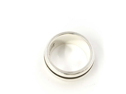 Tiffany&Co. Grooved Double Line 10.0g Ring
