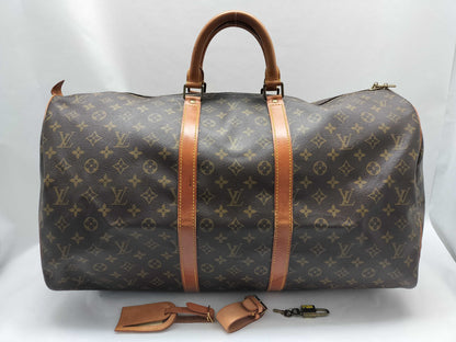 LOUIS VUITTON Monogram Louis Vuitton Keepall 55 Boston Bag