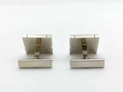Cartier Tank Francaise WG 750 22.4g Tie Pin Cuffs 