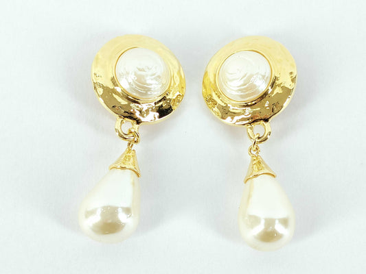 Yves Saint Laurent YSL Pearl Earrings