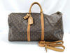 LOUIS VUITTON Monogram Keepall 55 Bandouliere Boston Bag