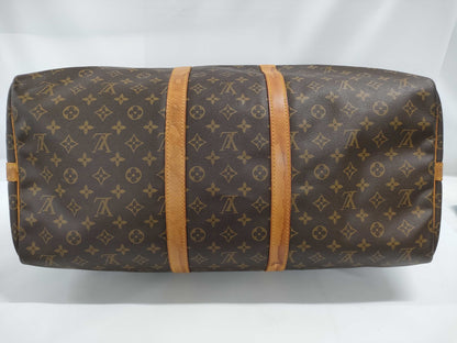 LOUIS VUITTON Monogram Keepall 55 Bandouliere Boston Bag