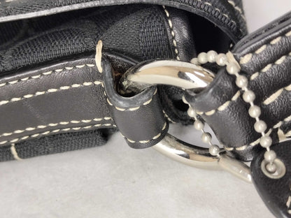 COACH Signature Black Shoulder Bag