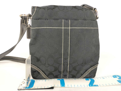 COACH Signature Black Shoulder Bag