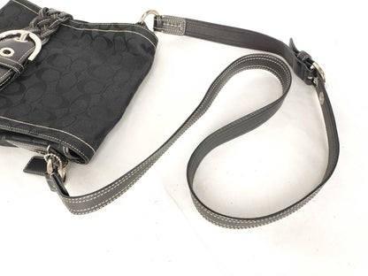 COACH Signature Black Shoulder Bag