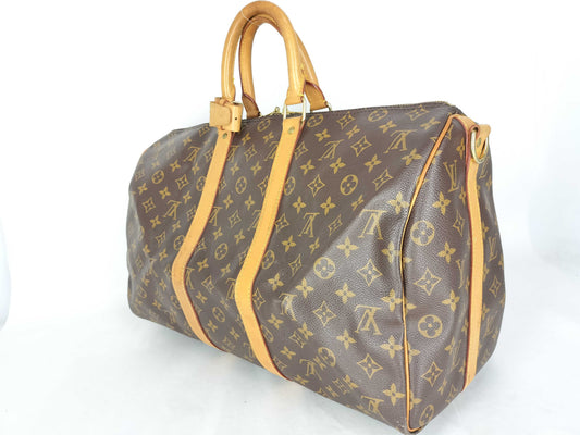 LOUIS VUITTON Monogram Keepall Bandouliere 45 M41418/TH1928 Boston Bag
