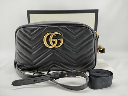 GUCCI Marmont 447632 Black Shoulder Bag