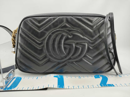 GUCCI Marmont 447632 Black Shoulder Bag