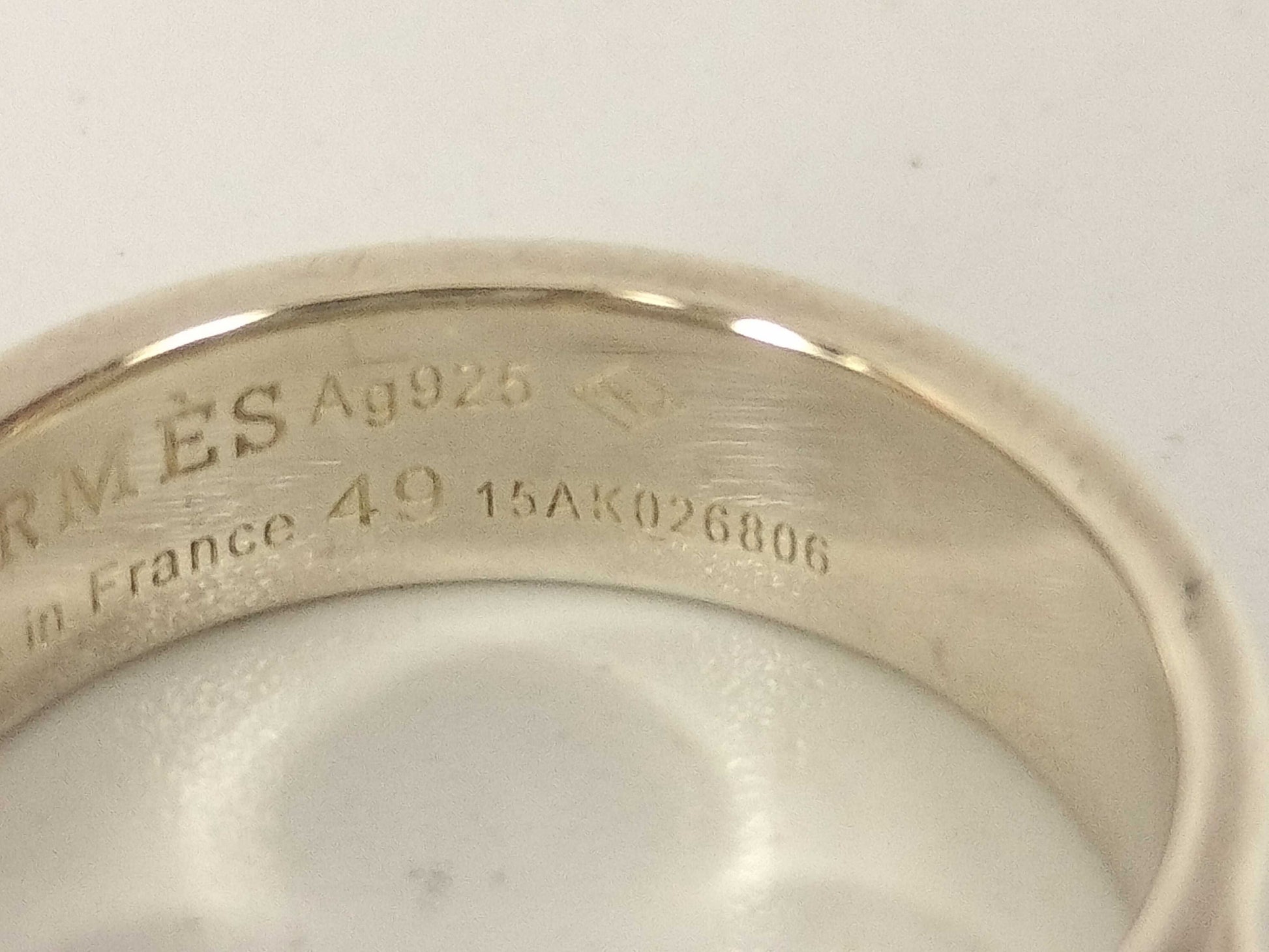 HERMES Collier de Chien Ring, 925, 4.4g, 49 rings