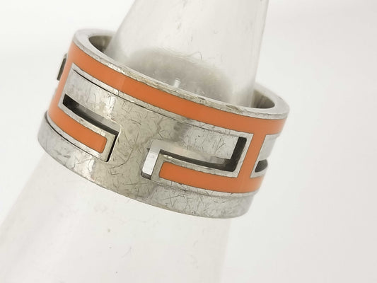 HERMES H Ring, Orange, Size 52, Size 12