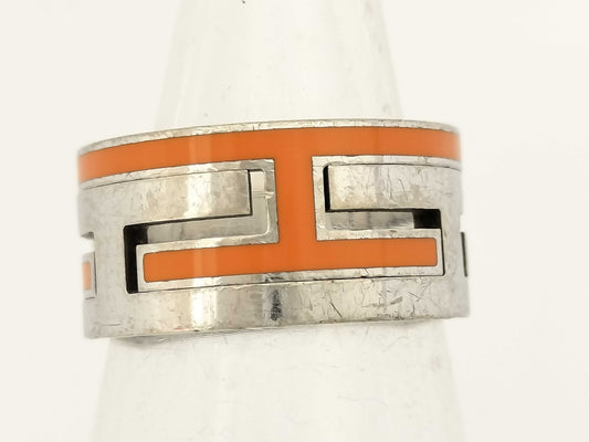 HERMES H Ring, Orange, Size 52, Size 12