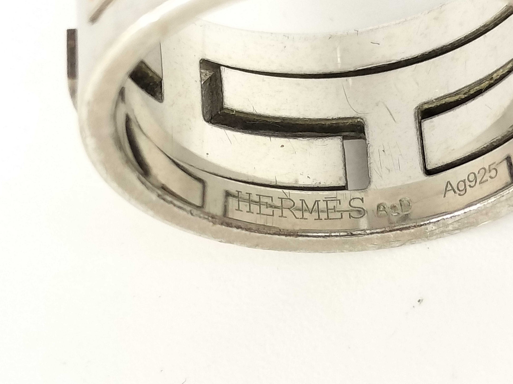 HERMES H Ring, Orange, Size 52, Size 12