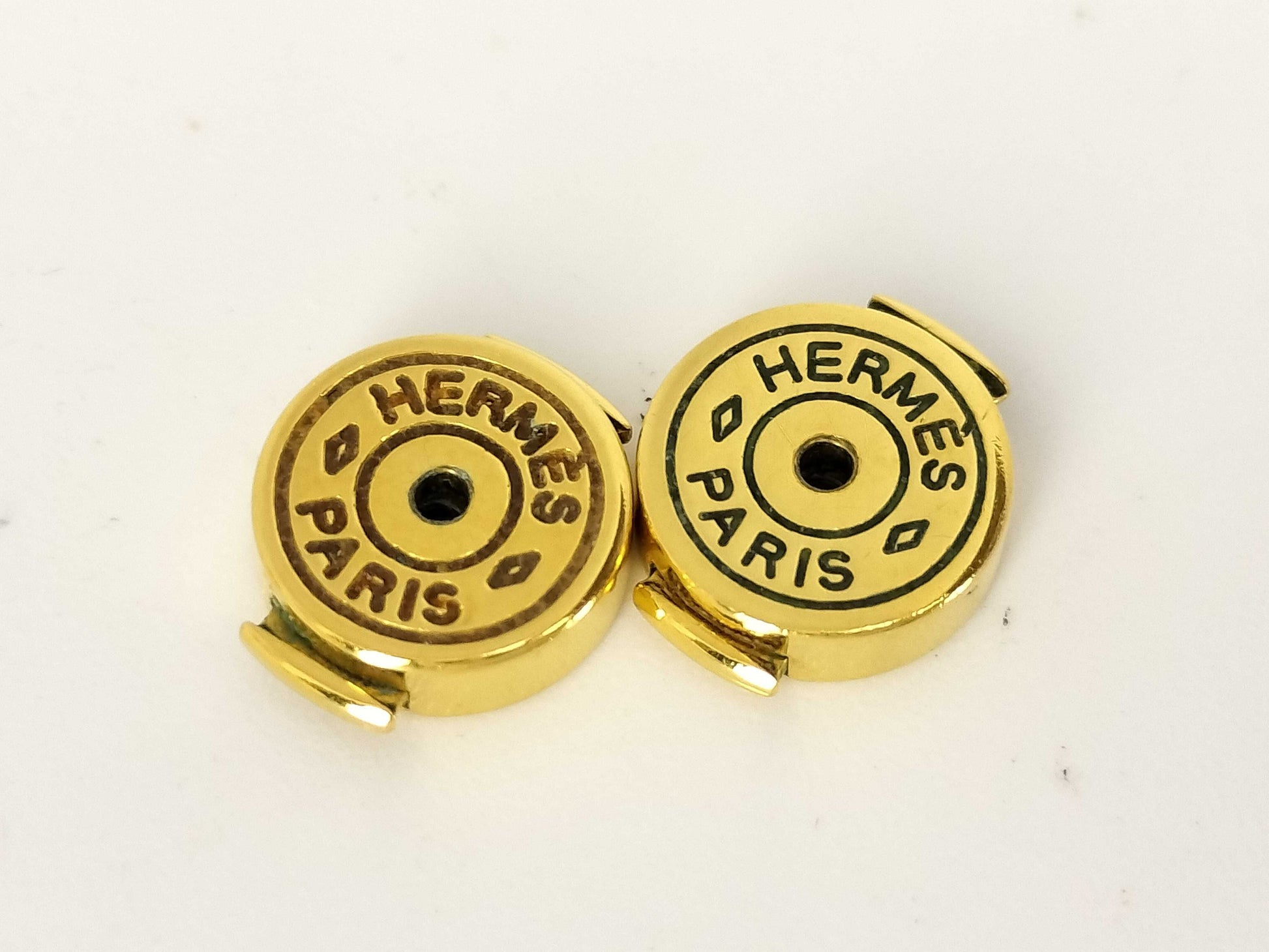 HERMES CAGE DE H H Cube Earrings