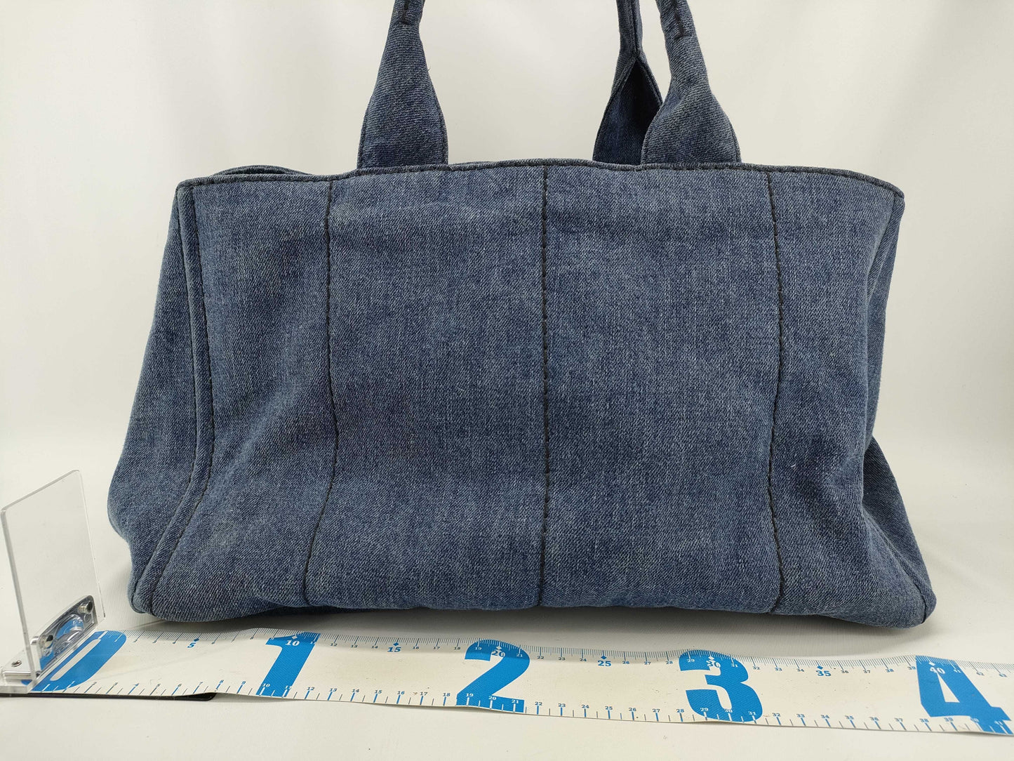 PRADA Prada Canapa Denim Tote Bag