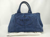 PRADA Prada Canapa Denim Tote Bag