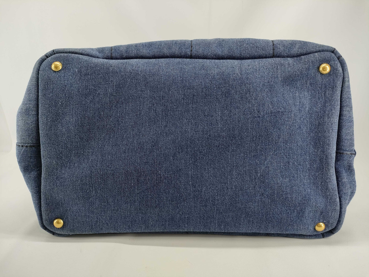 PRADA Prada Canapa Denim Tote Bag