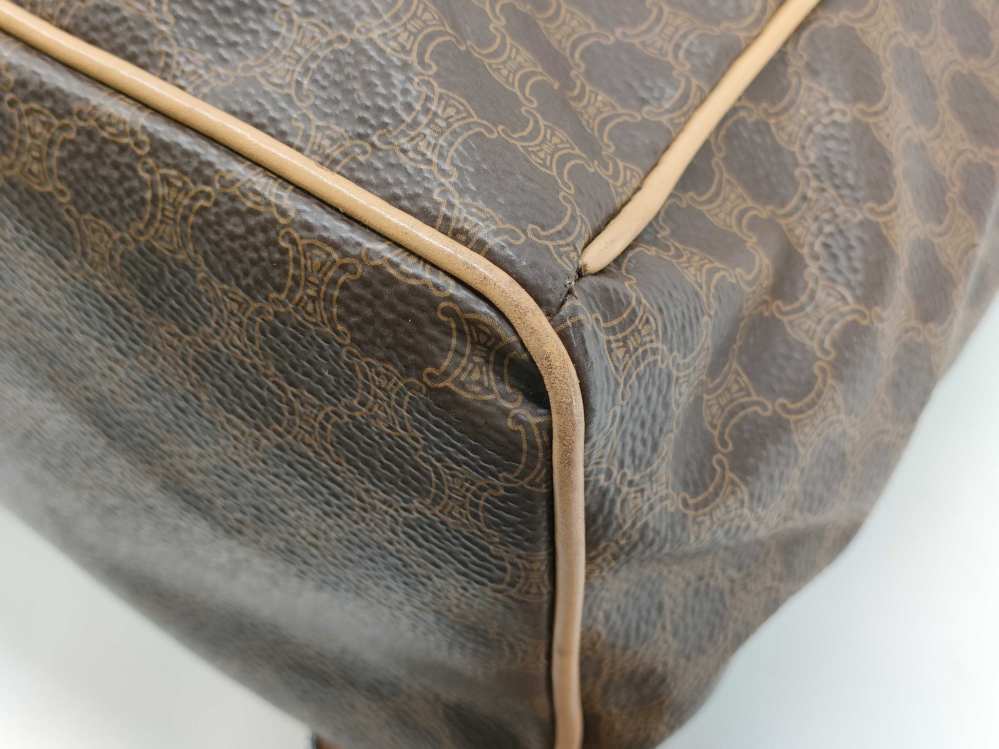 CELINE Macadam Leather Backpack with Gancini Hardware