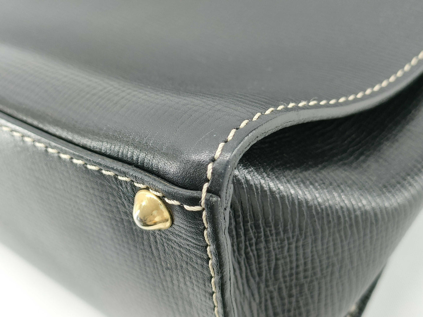 CELINE Celine Handbag Black Turnlock Hand Leather Handbag