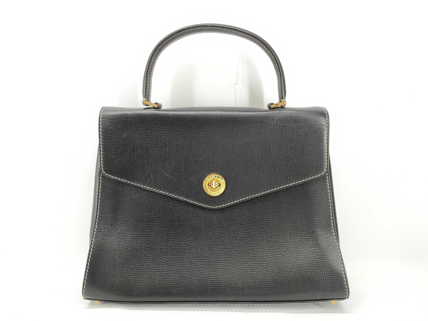 CELINE Celine Handbag Black Turnlock Hand Leather Handbag