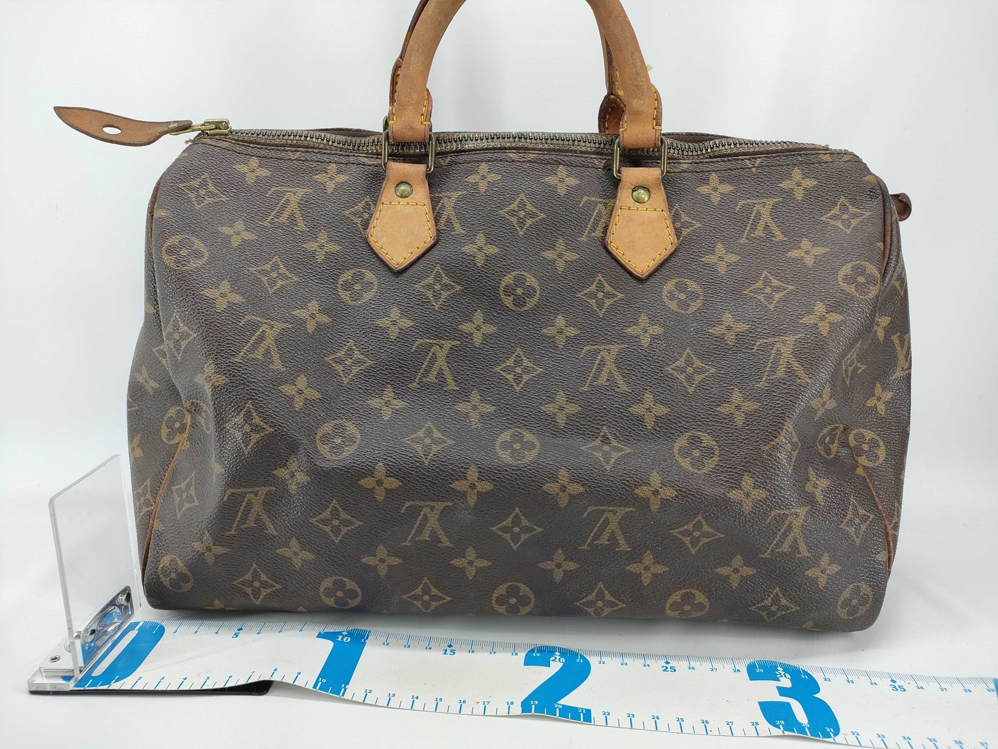 LOUIS VUITTON Monogram Louis Vuitton Speedy 35 Monogram Boston Bag Boston Bag