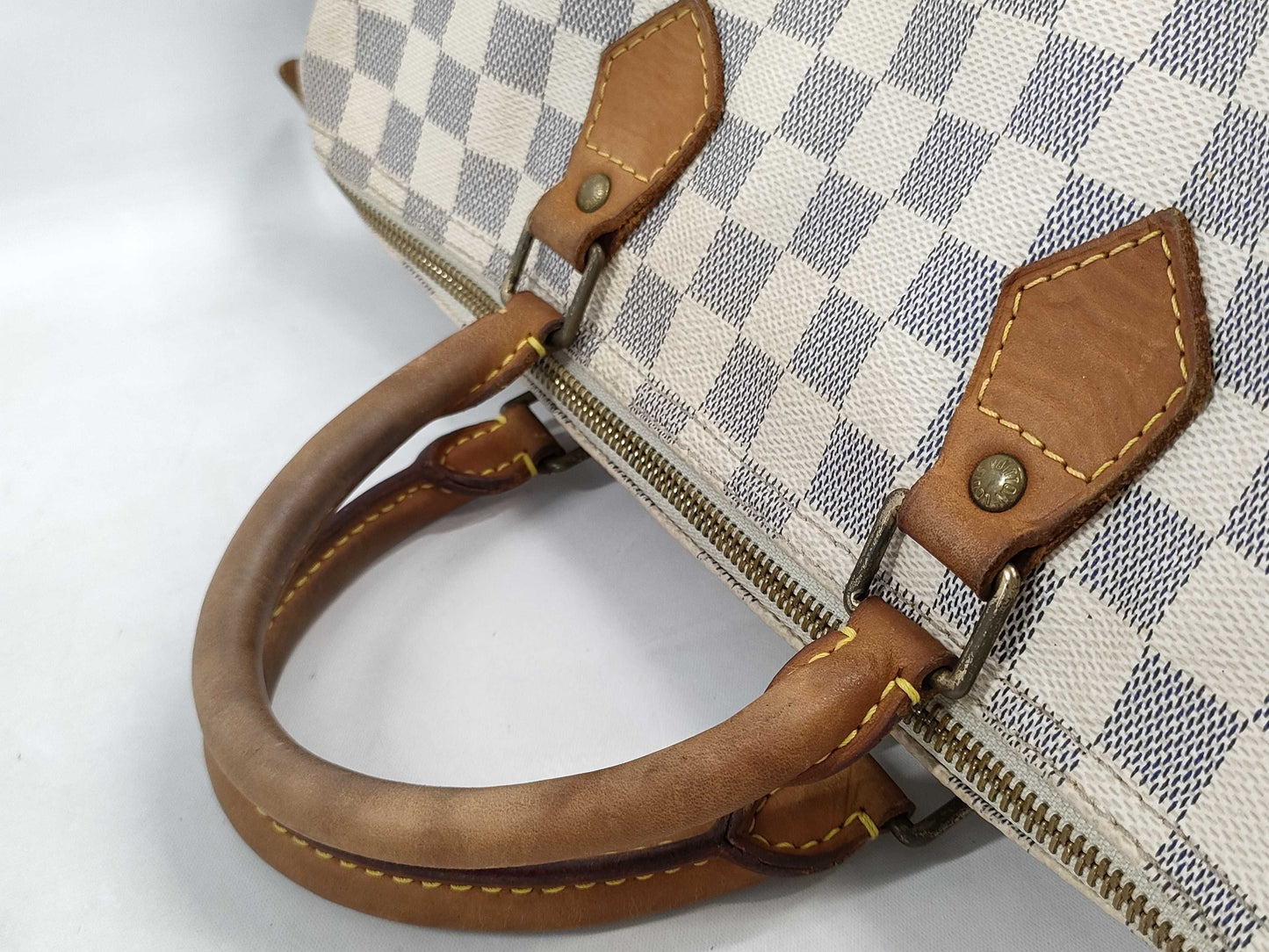 LOUIS VUITTON Damier Azur Speedy 35 DU4009 Boston Bag